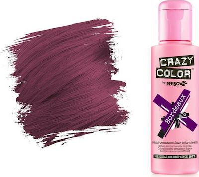 Crazy Color Semi-Permanent Temporary Dye 51 Bordeaux 100ml