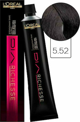 L'Oréal Professionnel DIA Richesse Haarfarbe kein Ammoniak 5.52 Hellbraun Mahagoni Irise 50ml