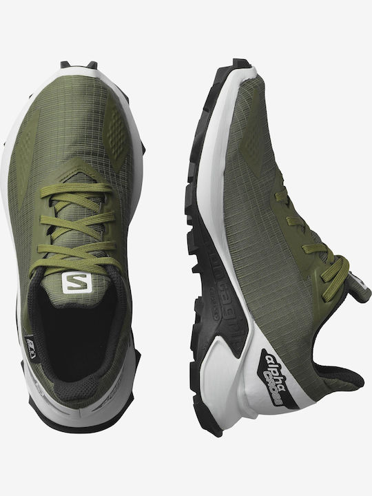 Alphacross Blast Αδιάβροχα Αθλητικά Παιδικά Παπούτσια Running με Κορδόνια Πράσινα