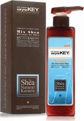 Saryna Key Mixed Shea 60% Cream 40% Glaze Anti-Frizz Hair Styling Cream for Curls with Light Hold 300ml