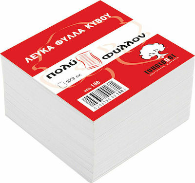 Typotrust Χαρτάκια Σημειώσεων σε Κύβο 600 Φύλλων Λευκά 9x9cm