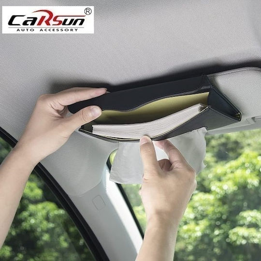 Carsun Organizator general auto Suport pentru șervețele auto 12x23cm
