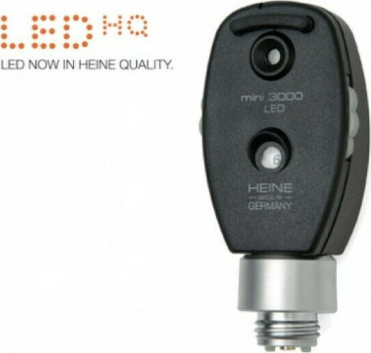 Heine Μini 3000 LED Офталмоскоп Глава Черен
