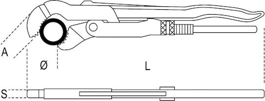 Beta Plumbing Pliers 2" 550mm