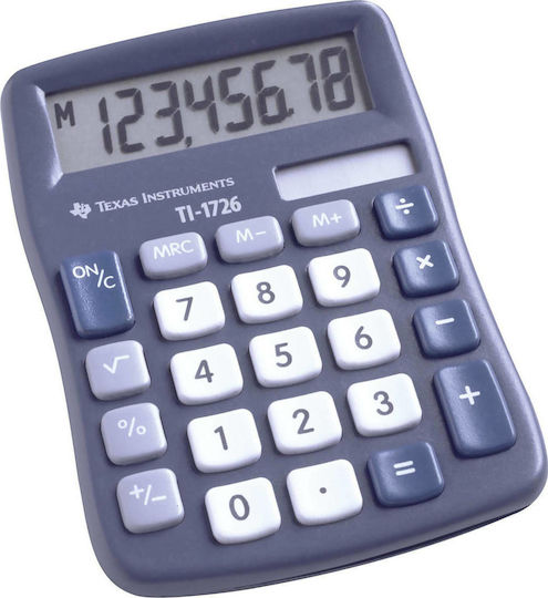 Texas Instruments TI-1726 Taschenrechner 8 Ziffern in Blau Farbe 1Stück