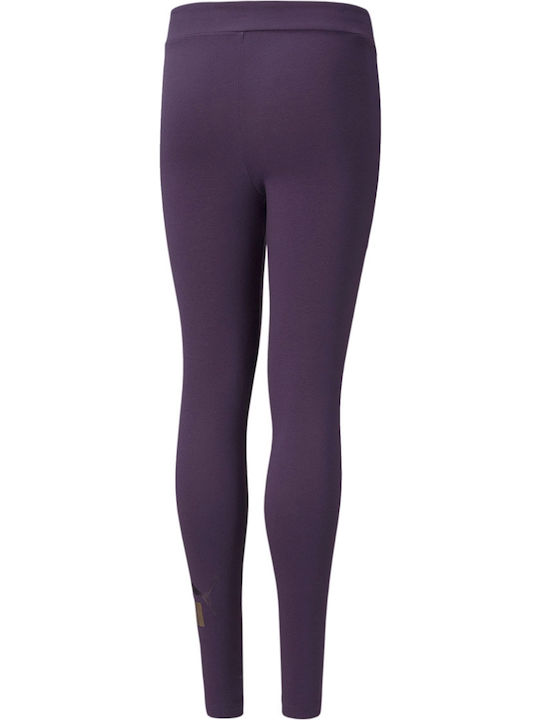 Puma Leggings pentru Copii Lung Violet Ess+ Logo