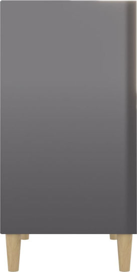 Bibliothek Glänzendes Grau 57x35x70cm