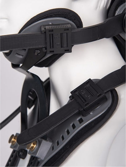 Medical Brace MB.2510 Saturn Ρυθμιζόμενος Νάρθηκας Αυχένα σε Μαύρο Χρώμα