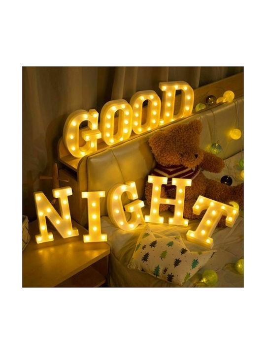 Motarro Decorative Lamp Letter White