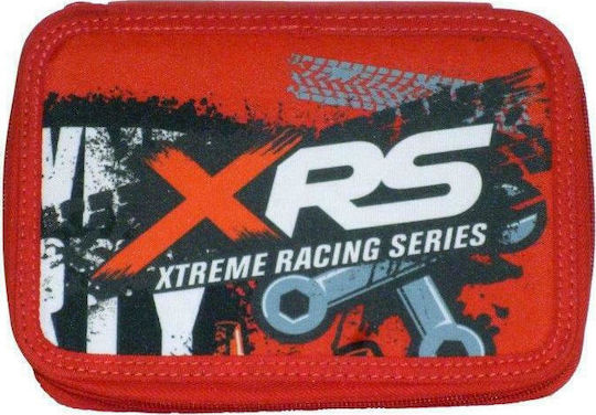 Gim Cars XRS Pencil Case Full with 2 Compartments Red