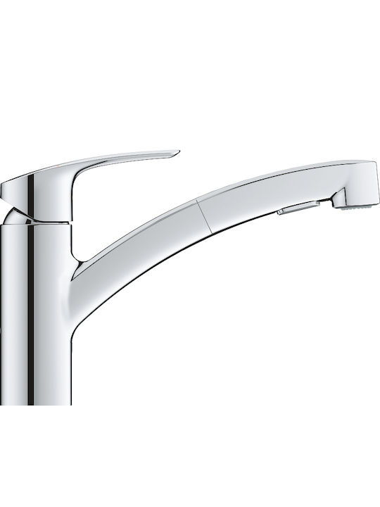 Grohe Eurosmart Μπαταρία Κουζίνας Πάγκου με Ντουζ Chrome