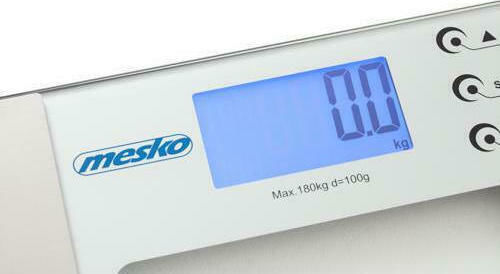 Mesko Ψηφιακή Ζυγαριά 180kg με Λιπομετρητή Ασημί MS8146