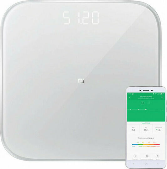 Xiaomi Mi Smart Scale S 2 Smart Ζυγαριά 150kg με Bluetooth Λευκή