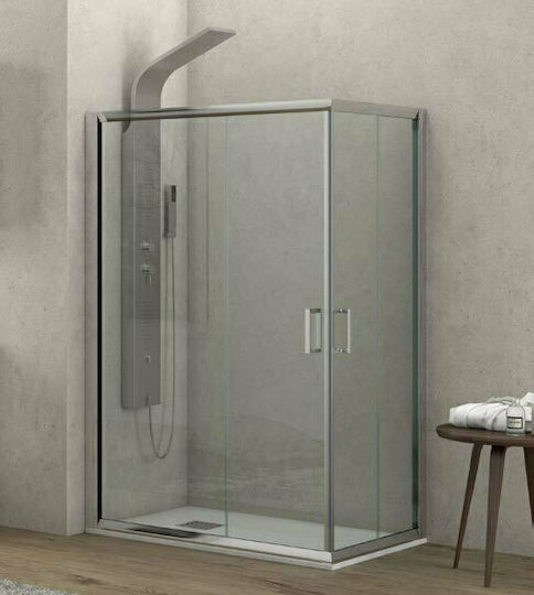 Karag New Flora 100 Καμπίνα Ντουζιέρας με Συρόμενη Πόρτα 70x110x180cm Clear Glass Karag New Flora 100 Καμπίνα Ντουζιέρας με Συρόμενη Πόρτα 70x110x180cm Clear Glass