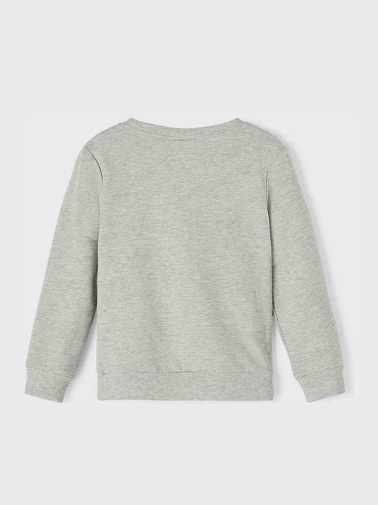 Name It Fleece Kinder Sweatshirt mit Taschen Gray