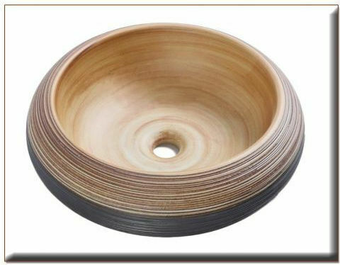 Gloria Pilion Aufgesetztes Waschbecken Porzellan 45.5x45.5x13.5cm Beige Gloria Pilion Aufgesetztes Waschbecken Porzellan 45.5x45.5x13.5cm Beige