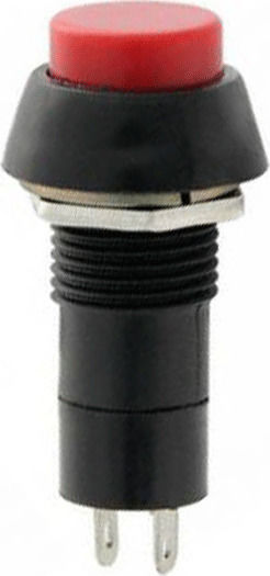 Muzik On-Off switch Pushbutton Red 1pcs