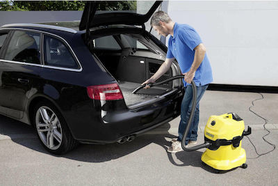 Karcher WD 4 Nass- und Trockensauger Flüssigkeiten / Feststoffe 1000W mit Behälter 20Es
