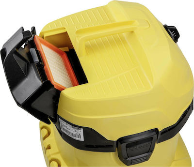 Karcher WD 4 Nass- und Trockensauger Flüssigkeiten / Feststoffe 1000W mit Behälter 20Es