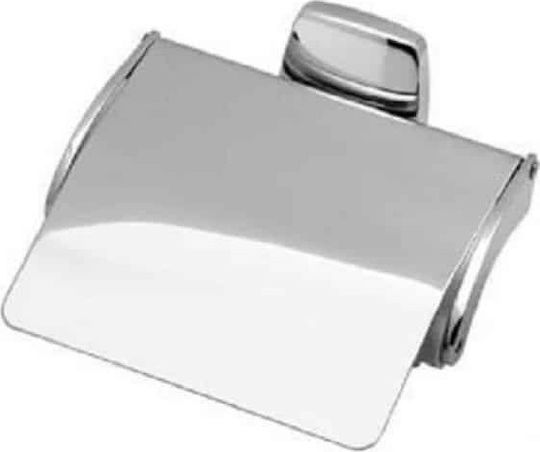 Gloria Wall Mounted Paper Holder Motel Silver