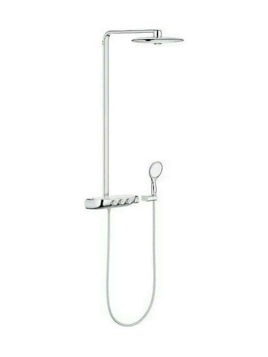 Grohe Smart Control Στήλη Ντουζ με Μπαταρία 109cm Ασημί Grohe Smart Control Στήλη Ντουζ με Μπαταρία 109cm Ασημί