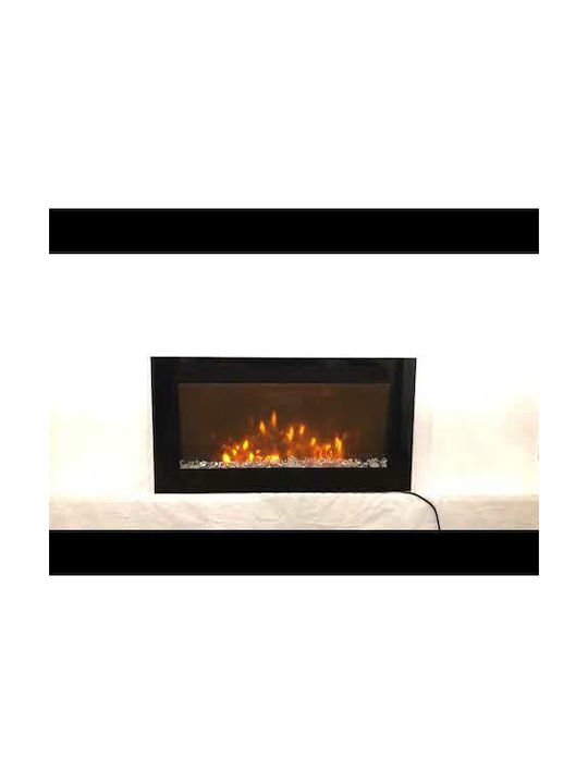 Hitense EX150-SLIM3D CR L.E.D Wall Mounted Electric Fireplace 2000W 73x40cm Black