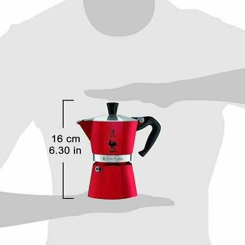 Bialetti Moka Express Кафеварка За Еспресо 3 Чаши Червена