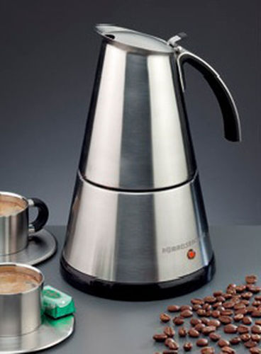 Rommelsbacher EKO 366/E Electric Stovetop Espresso Pot for 6Cups 365W Inox Silver