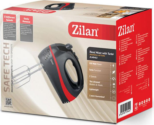 Zilan Mixer Handmixer 300W Rot