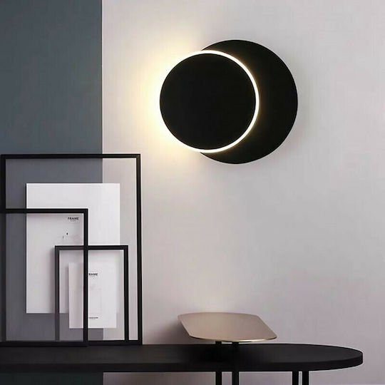 Leggenda Modern Lamp Wall with Integrated LED and Warm White Light Black 25cm