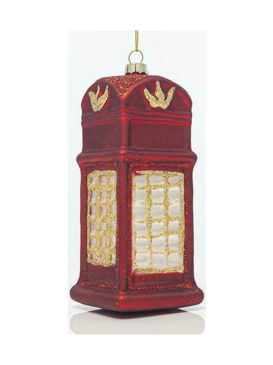 Eurolamp Christmas Glass Ornament Red 11.5x6.5cm