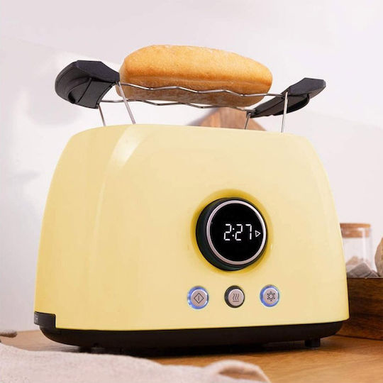 Cecotec ClassicToast 8000 Double Toaster 2 Slots 800W Yellow