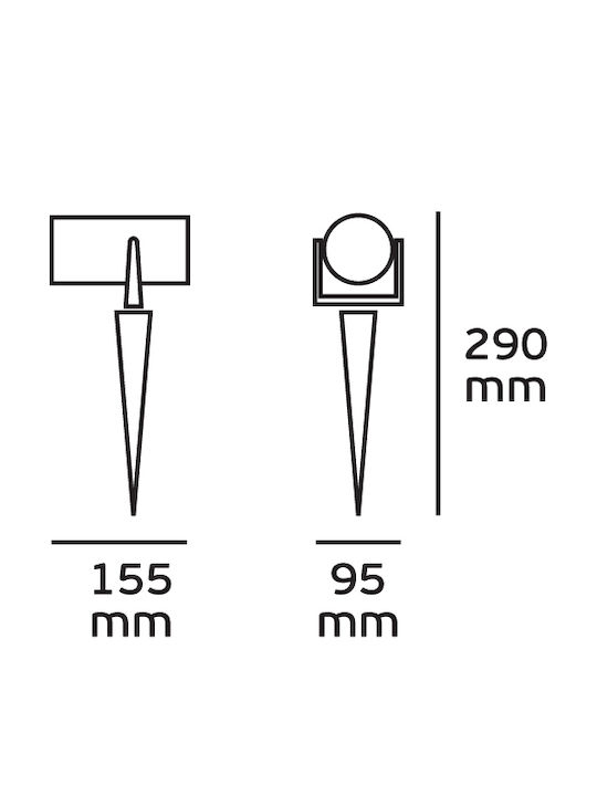 VK Lighting Στεγανό Φωτιστικό Led Καρφωτό 751692992