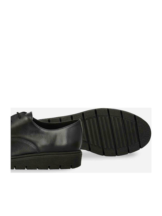 Oxfords pentru femei în Negru Culore