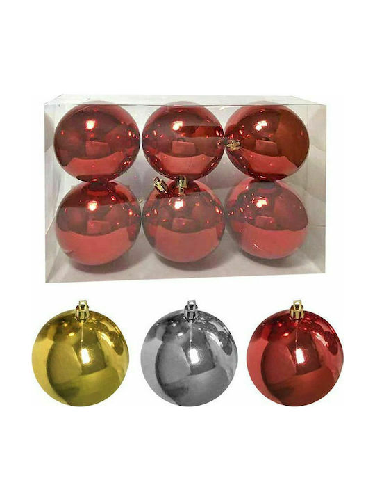 XMASfest Weihnachtshänger Kugel Ornament Gold 10cm Set 6Stück