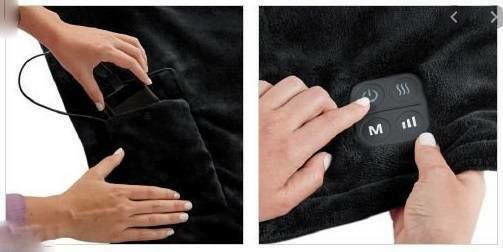 Homedics Comfort Pro Transform General Use Heating Pad Black 32x14cm