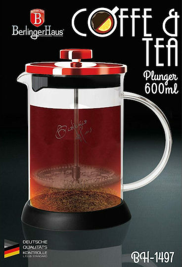 Berlinger Haus French Press Coffee Maker Red 600ml