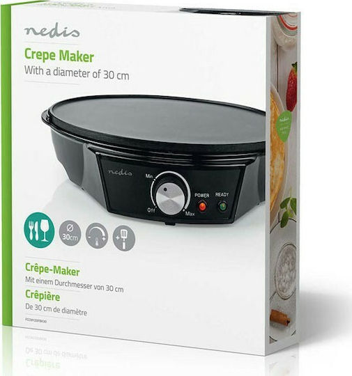 Nedis Crepe Maker 30cm Black 1200W