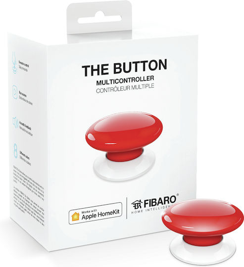 Fibaro Button Бутон Материали за домашна сигурност Червен