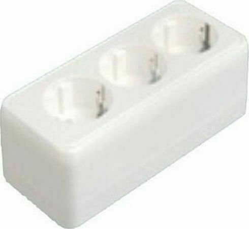 Eurolamp Power Socket White 1pcs