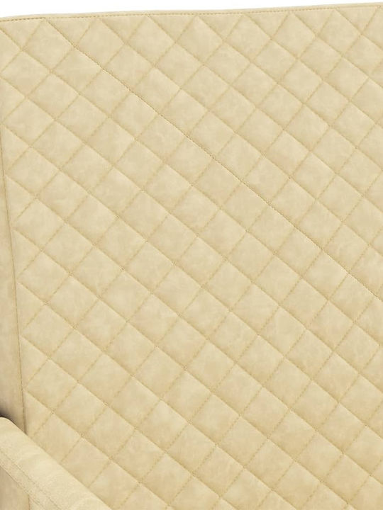 Καρέκλα Επισκέπτη με Μπράτσα Κρεμ 64.5x77x88.5cm