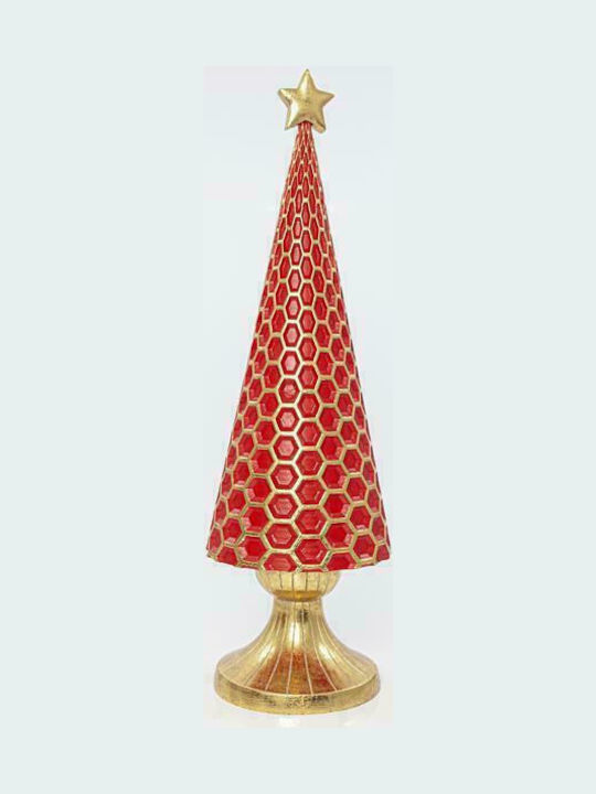 Eurolamp Christmas Decorative Ceramic Tree Cone 47cm Red