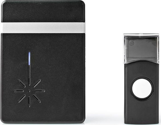 Nedis Wireless Door Bell Wi-Fi with LED Indicator and Adjustable Volume up to 80dB Black