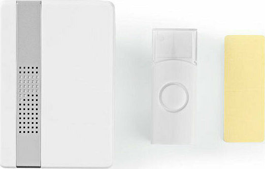 Nedis Wireless Door Bell with LED Indicator and Volume Adjustment White