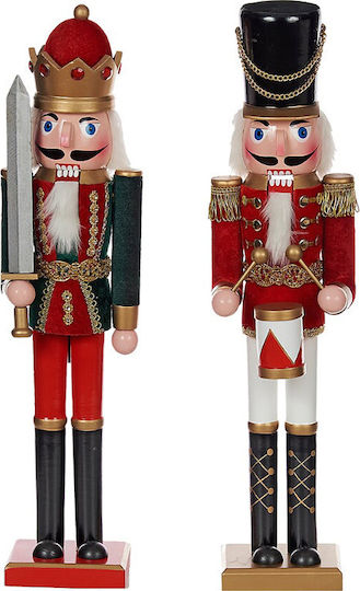 TnS Soldier Wooden Christmas Nutcracker 38cm (Various Designs)