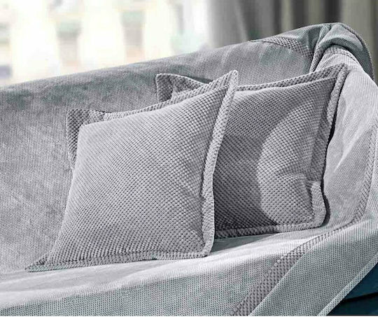 Guy Laroche Rubicon Ριχτάρι Διθέσιου Καναπέ Δύο 'Οψεων 170x250εκ. Silver