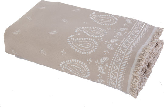 Nef-Nef Homeware Panter Ριχτάρι Πολυθρόνας Ζακάρ 170x180εκ. Ecru