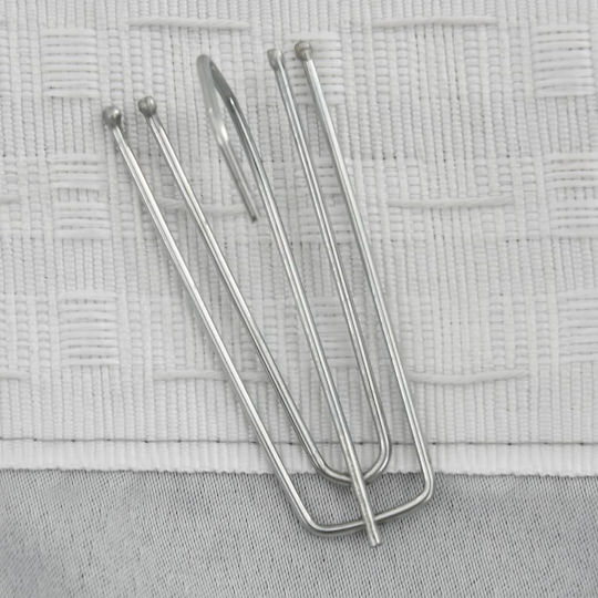 vidaXL Set Vorhänge mit Bleistiftfalten Grau 140x225cm