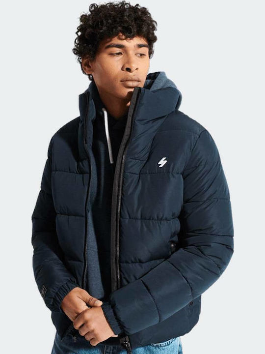 Winter Jacke Puffer Marineblau