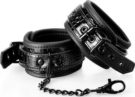 Dream Toys Blaze Luxury Fetish Hand Cuffs Белезници Black / Croco